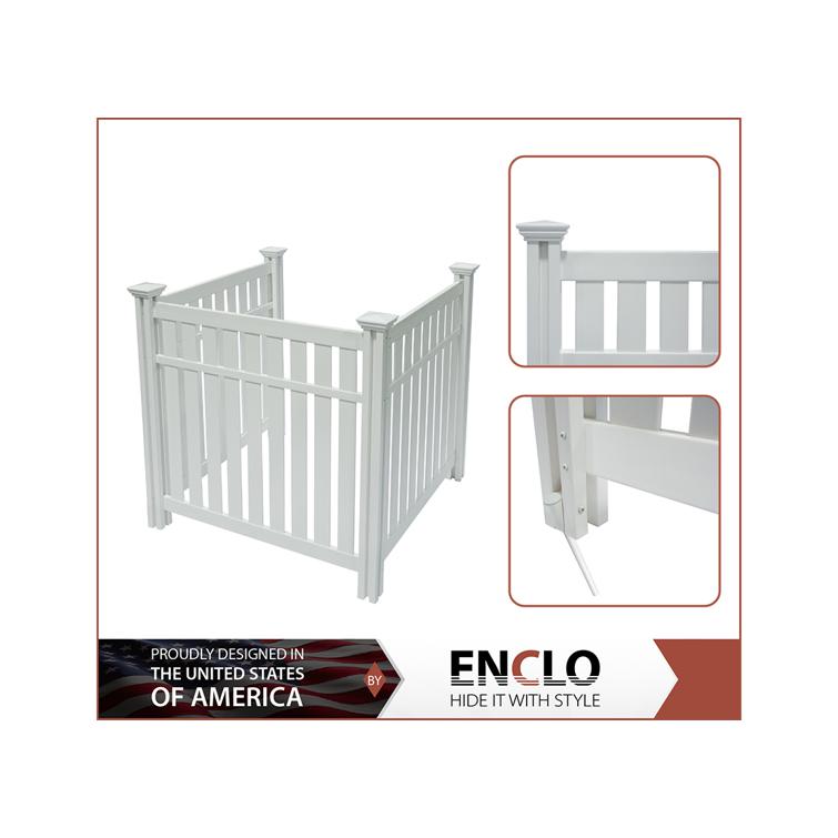 Hartford White Vinyl Privacy Screen Kit (48.5in H x 43.5in W x